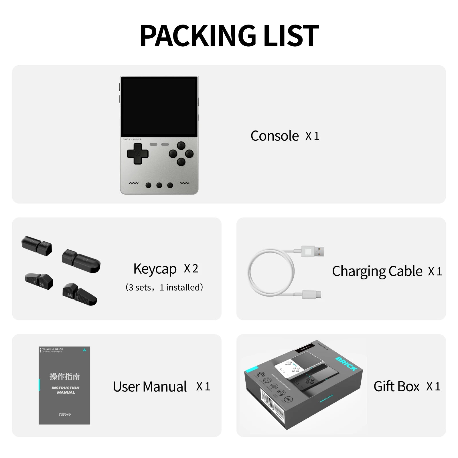 TRIMUI Brick Hammer Retro Handheld Game Console